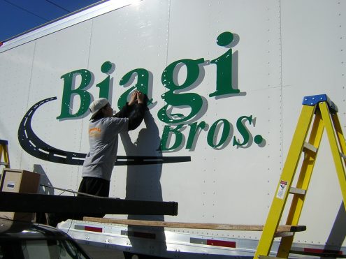 Semi Trailer Logo and Lettering